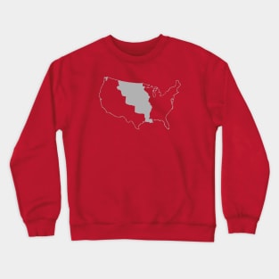 LA Purchase - Red and Gray Crewneck Sweatshirt